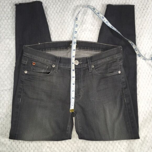 Hudson Jeans, Krista Super Skinny, gray, size 28. Raw hem, factory fading, EUC - Picture 7 of 11